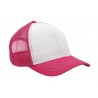 Trucker cap - mod. 3819:White, Polyester, Pink